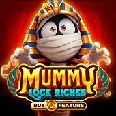 Mummy Lock Riches slot reel on Megapari Login