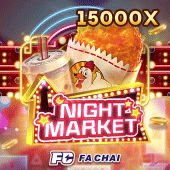 Night Market slot reel on Megapari Login
